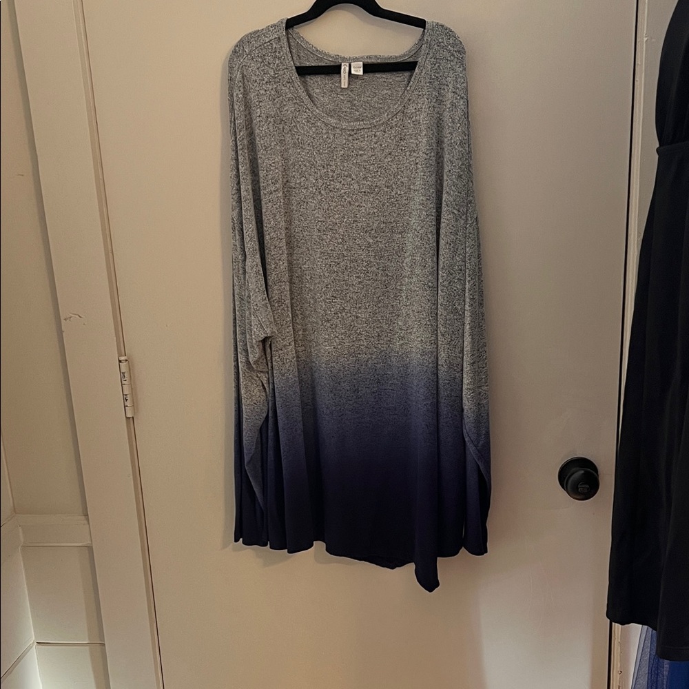 Cato Black and Gray Knit Top